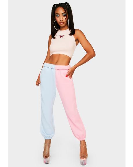 cotton candy sweatpants