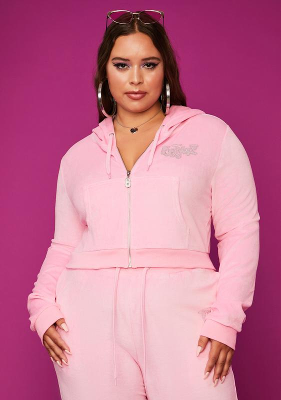 plus size velour jacket