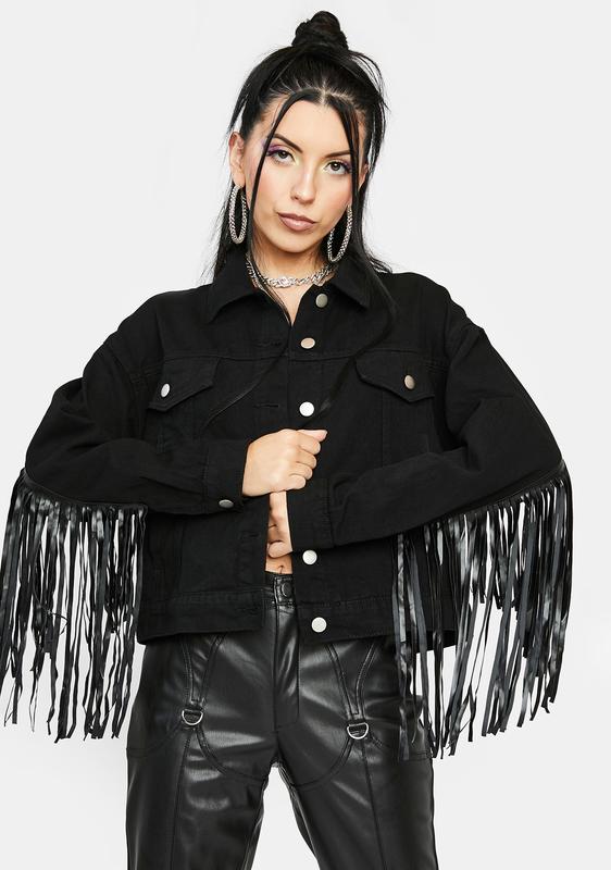 fringe arm jacket