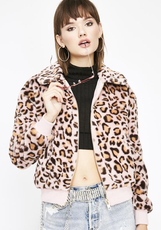 pink leopard jacket