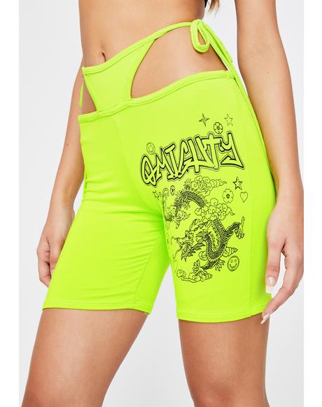 O Mighty Clothing Crop Top Skirt Shorts Socks Dolls Kill - black pants with neon green belt roblox