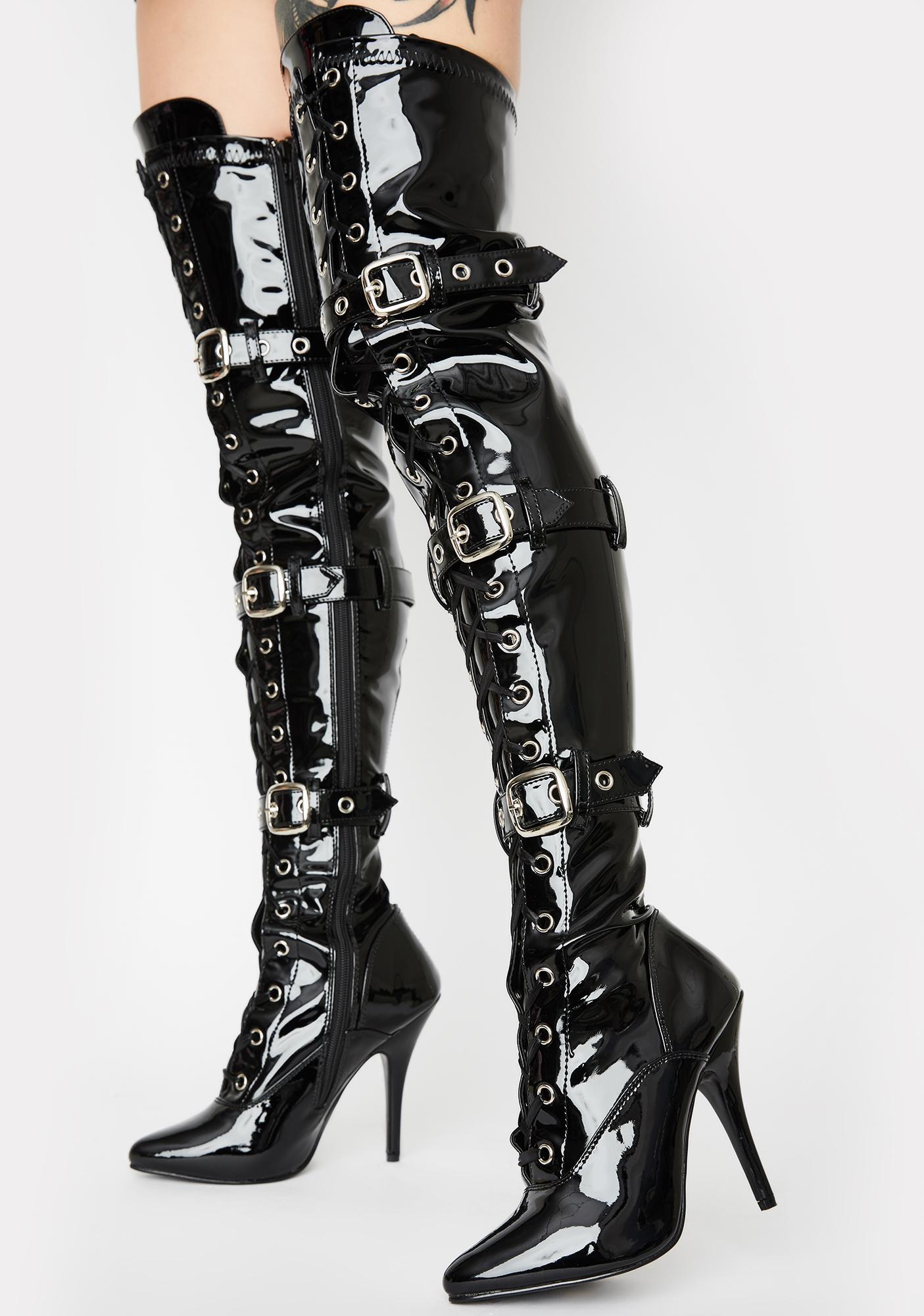 pleaser thigh boots