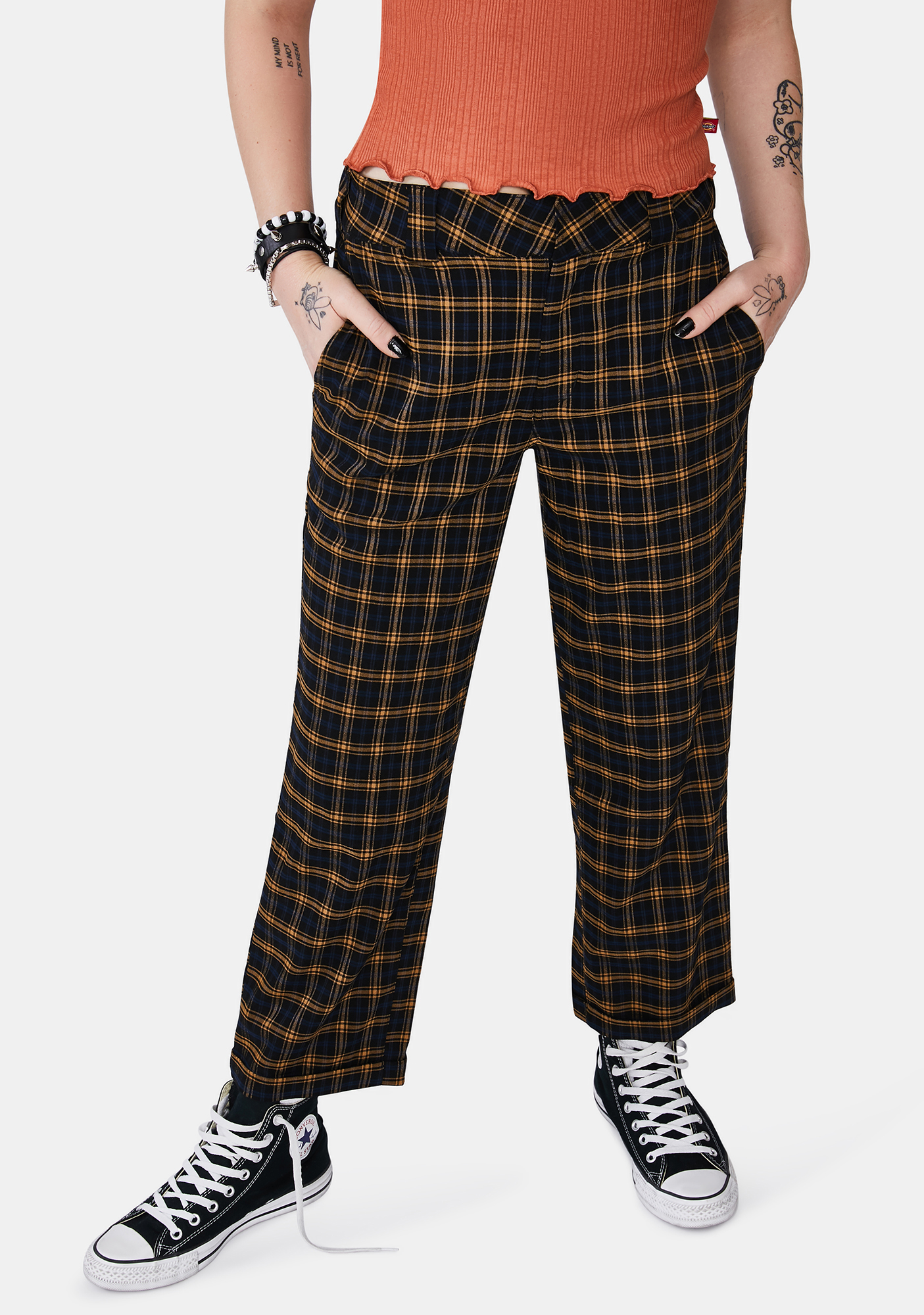 supreme plaid work pants