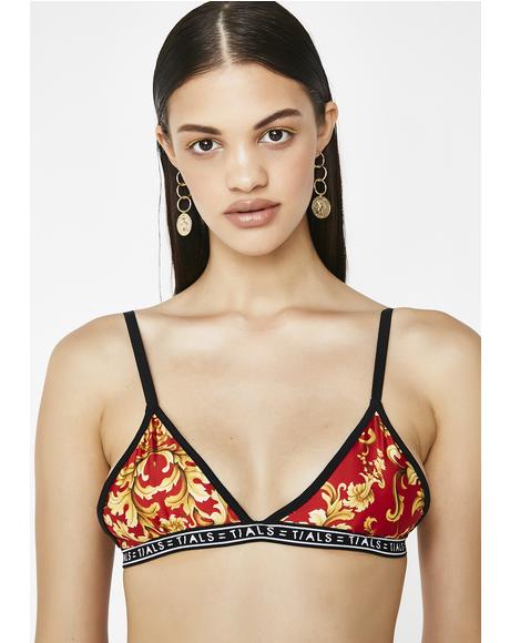 x Baroque Fire Simple Bra
