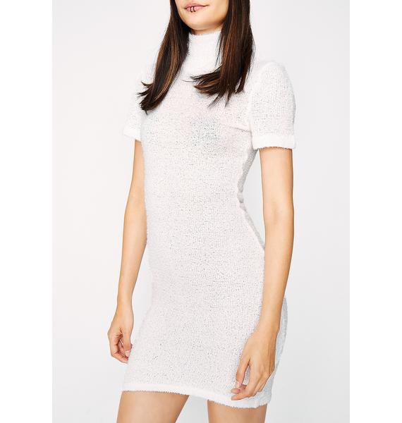fuzzy bodycon dress
