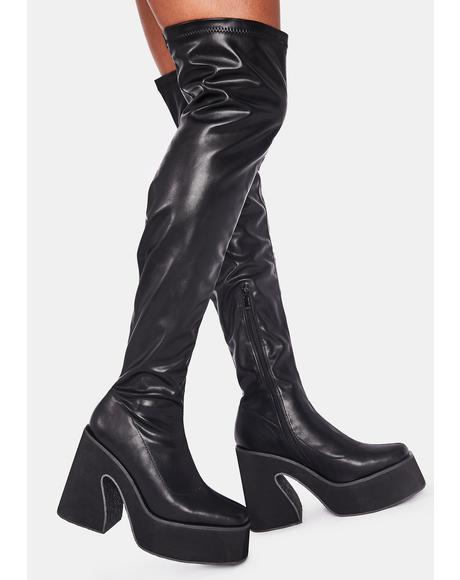 Demonia Stomp You Out Platform Boots | Dolls Kill