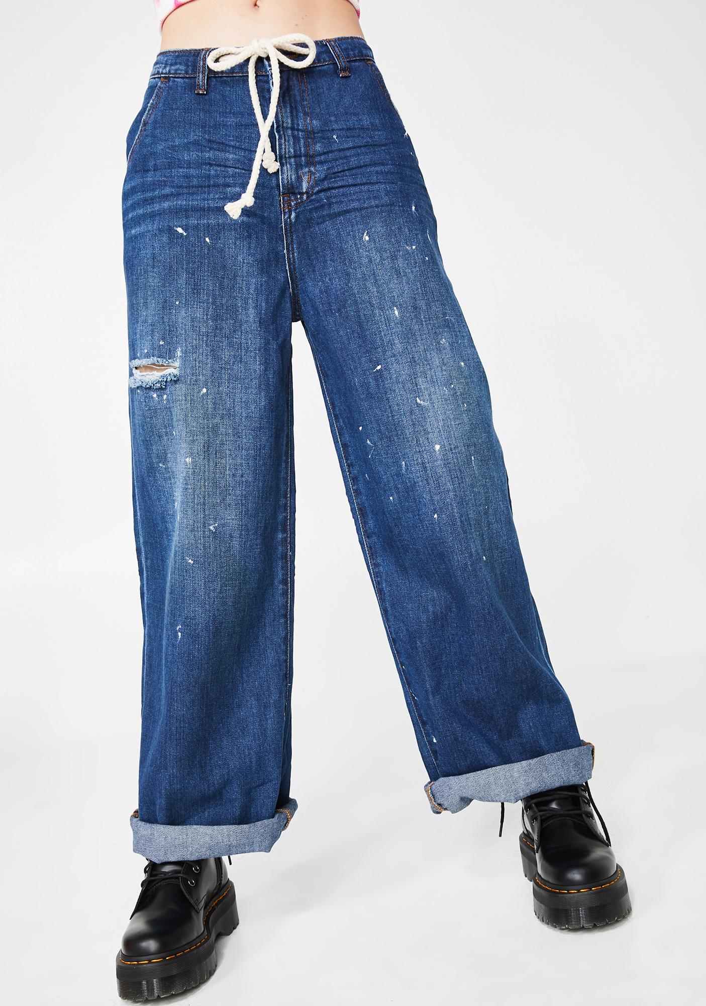 high waisted boy jeans