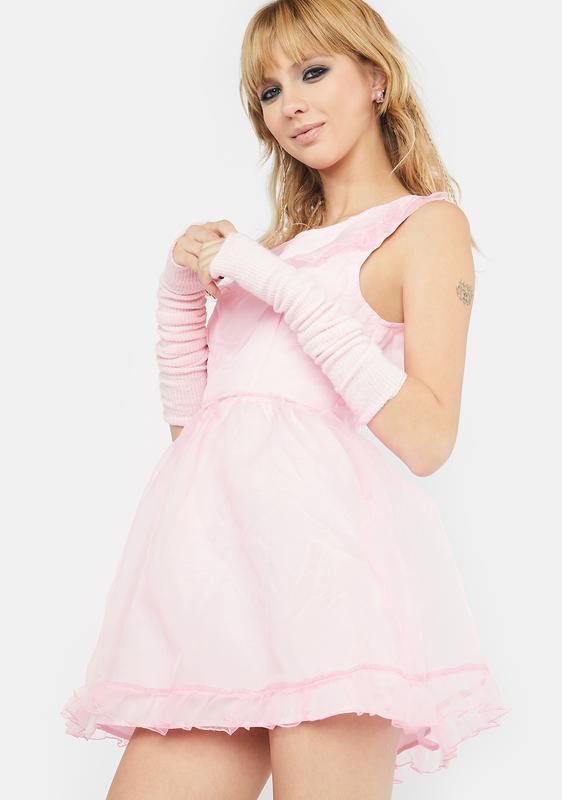 Pixie Land Organza Babydoll Dress