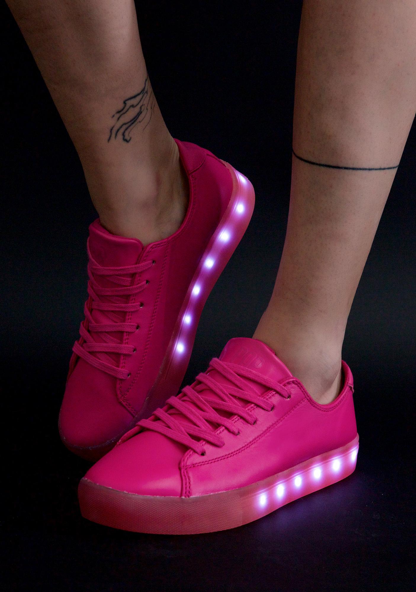 pink light up sneakers