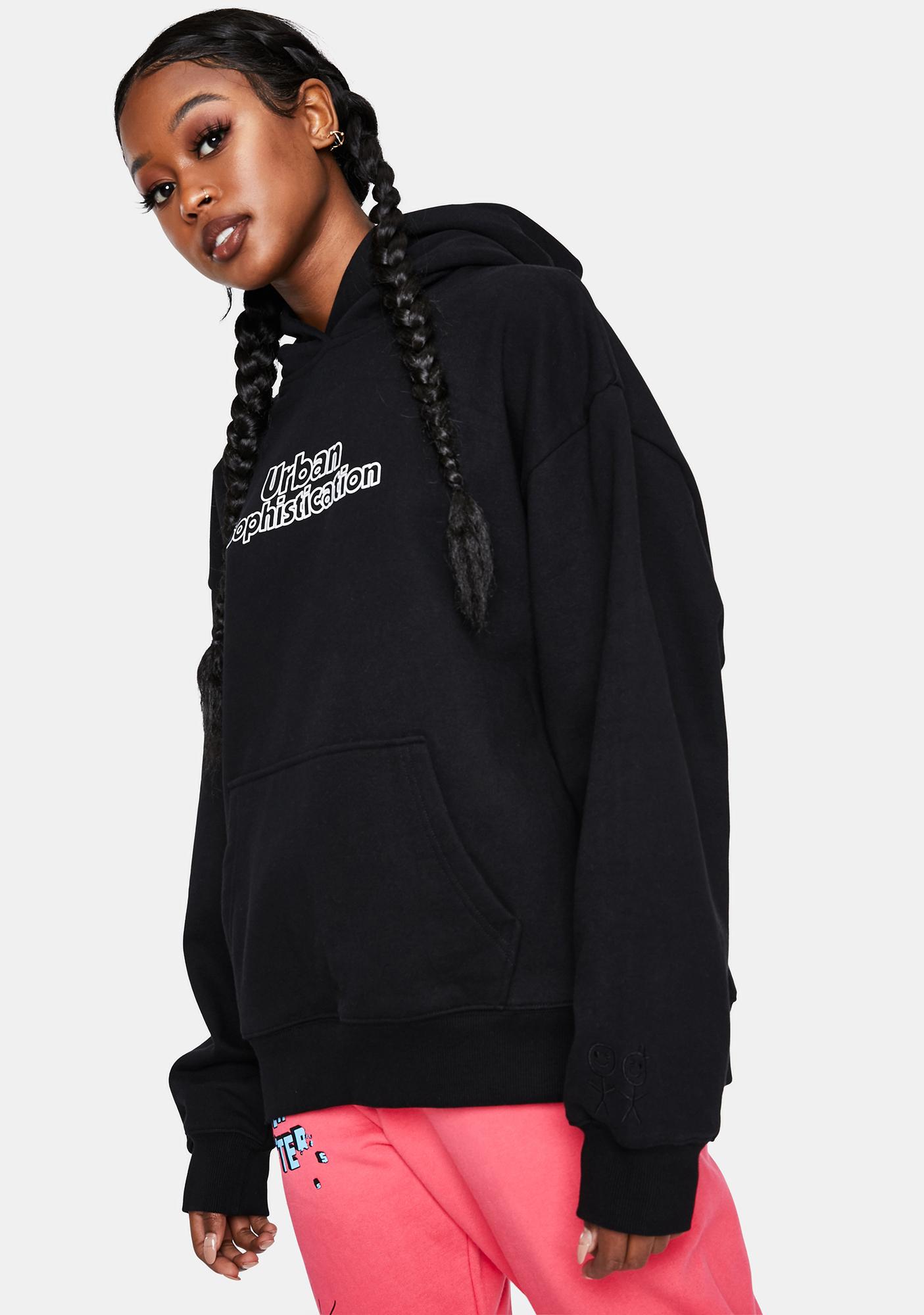 black hoodie urban