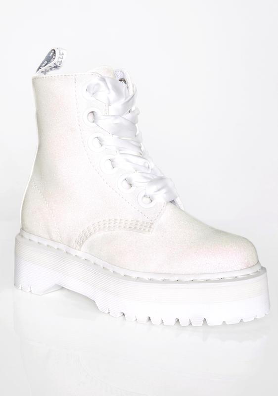 Dr. Martens Pure Molly Glitter Boots | Dolls Kill