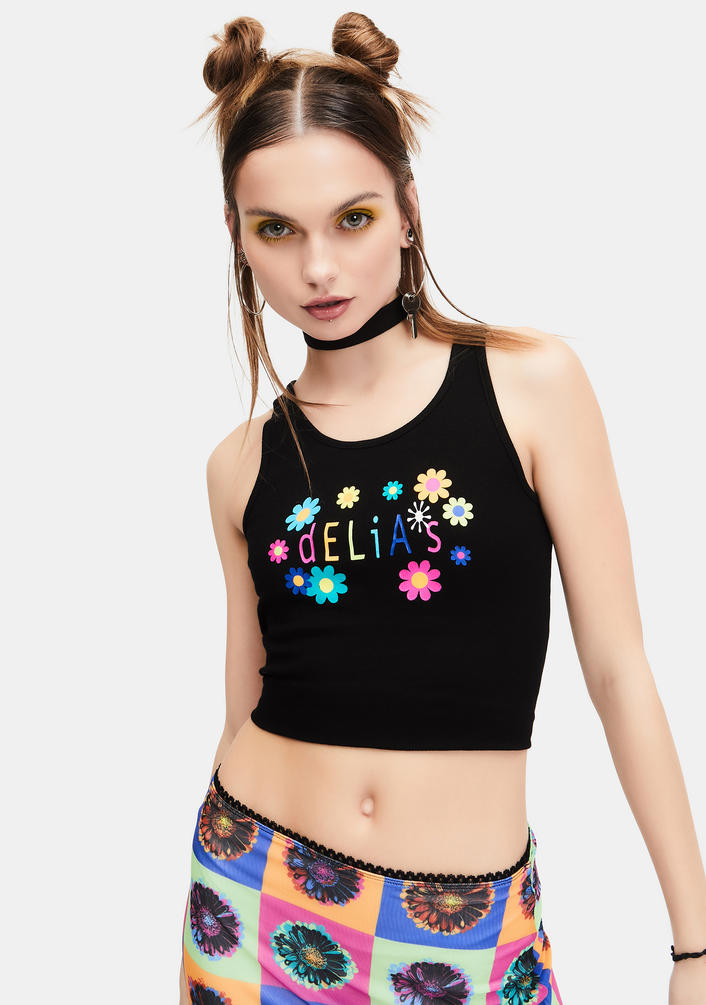 ribbed graphic tank
