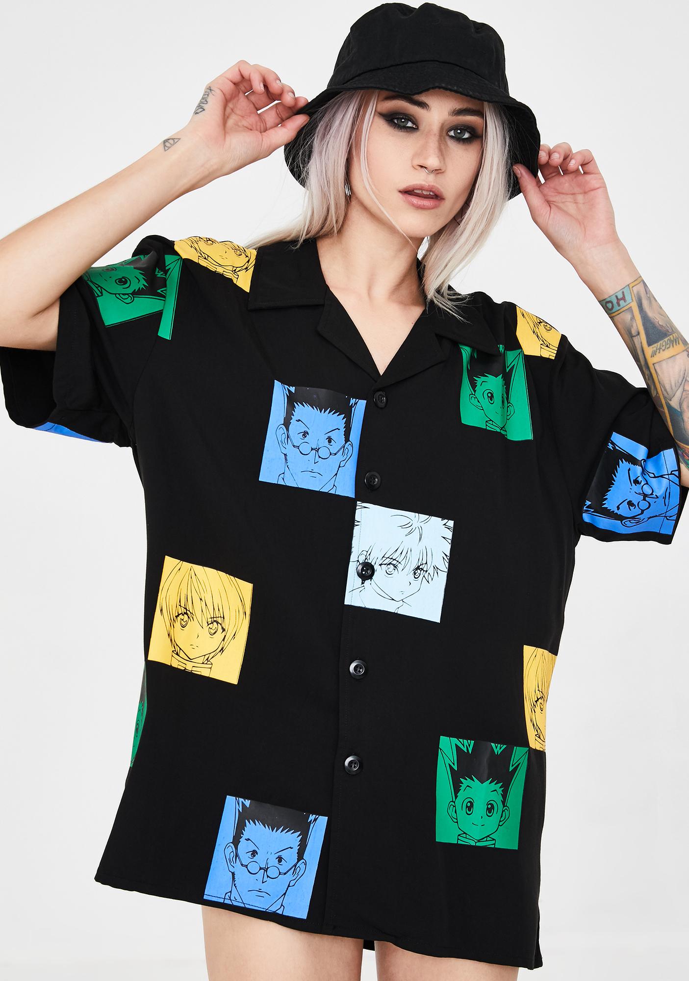 Hypland X Hunter X Hunter Color Button Up Shirt Dolls Kill