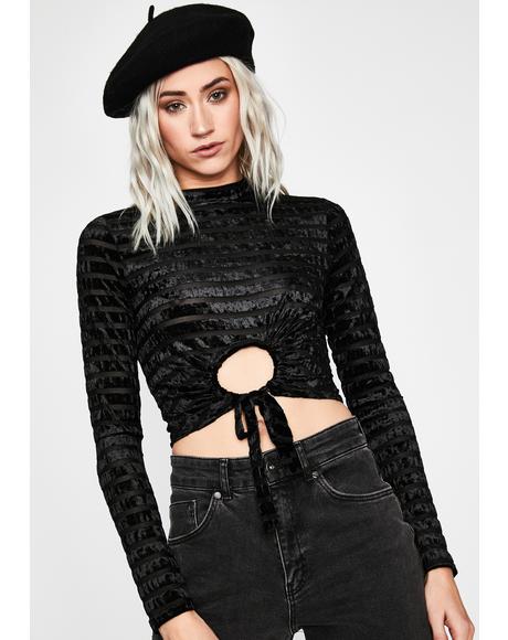 And I O-Ring Long Sleeve Top