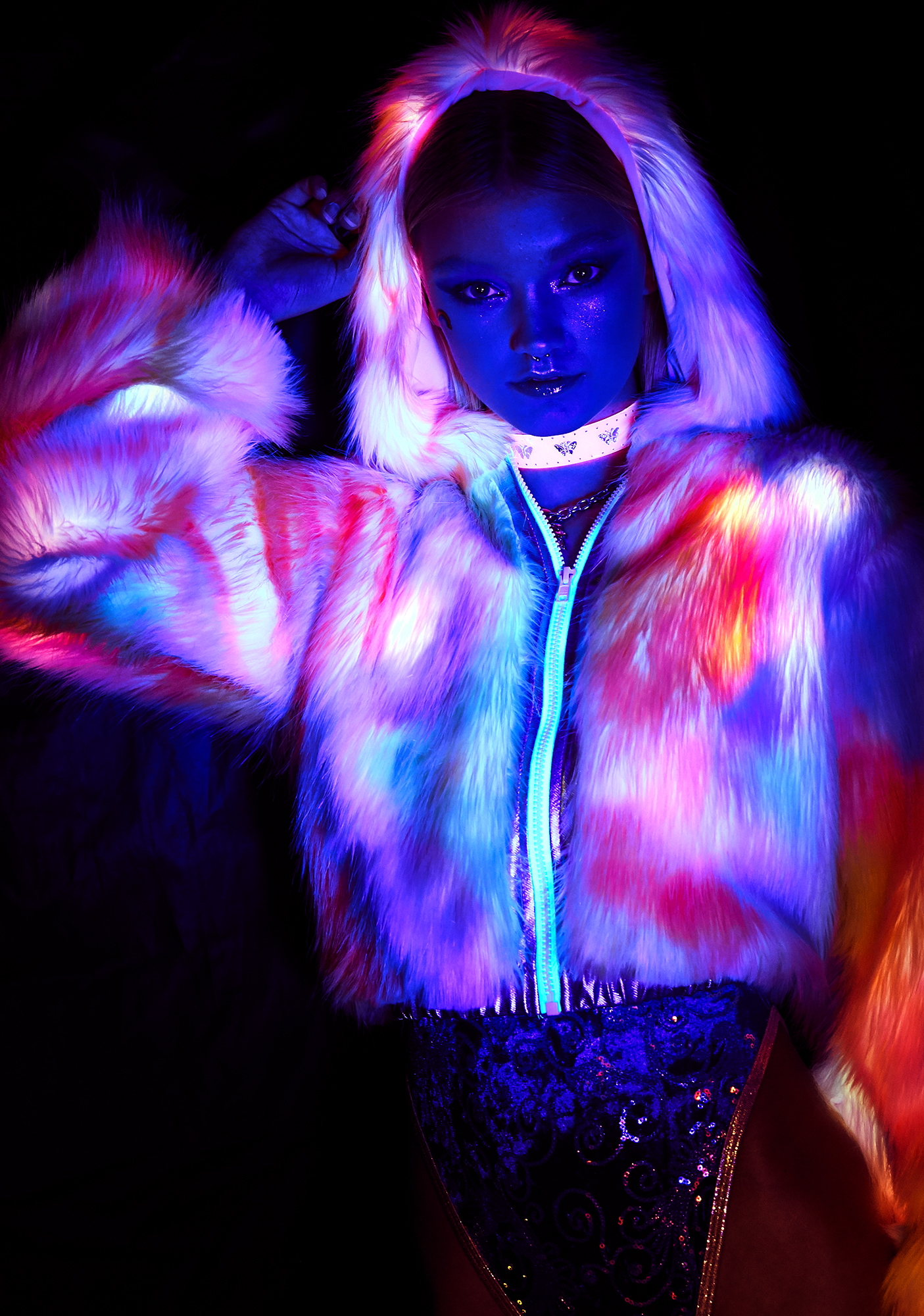 j valentine light up jacket