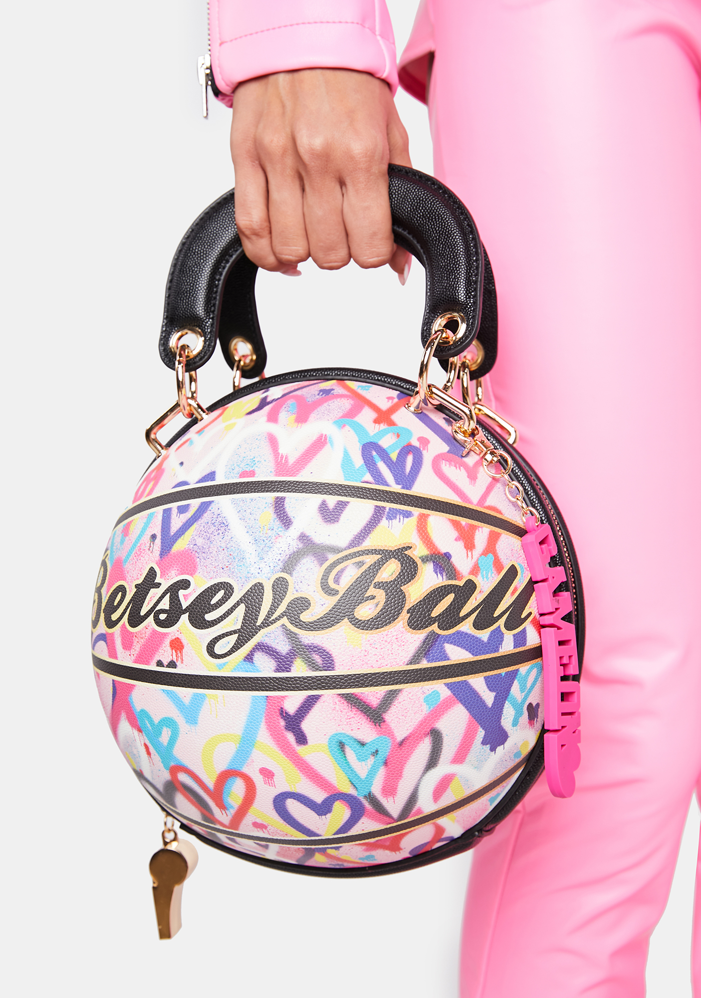 Luxury Crossbody Bag: Betsey Johnson Gunmetal Rose Gold - c2bf3io