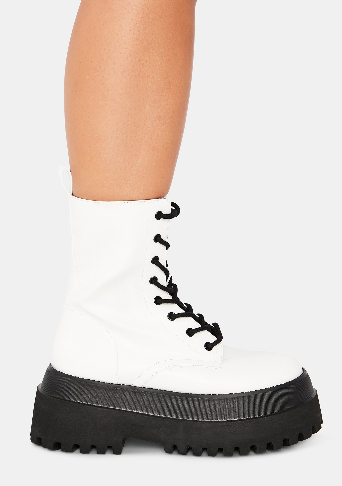 vegan platform combat boots