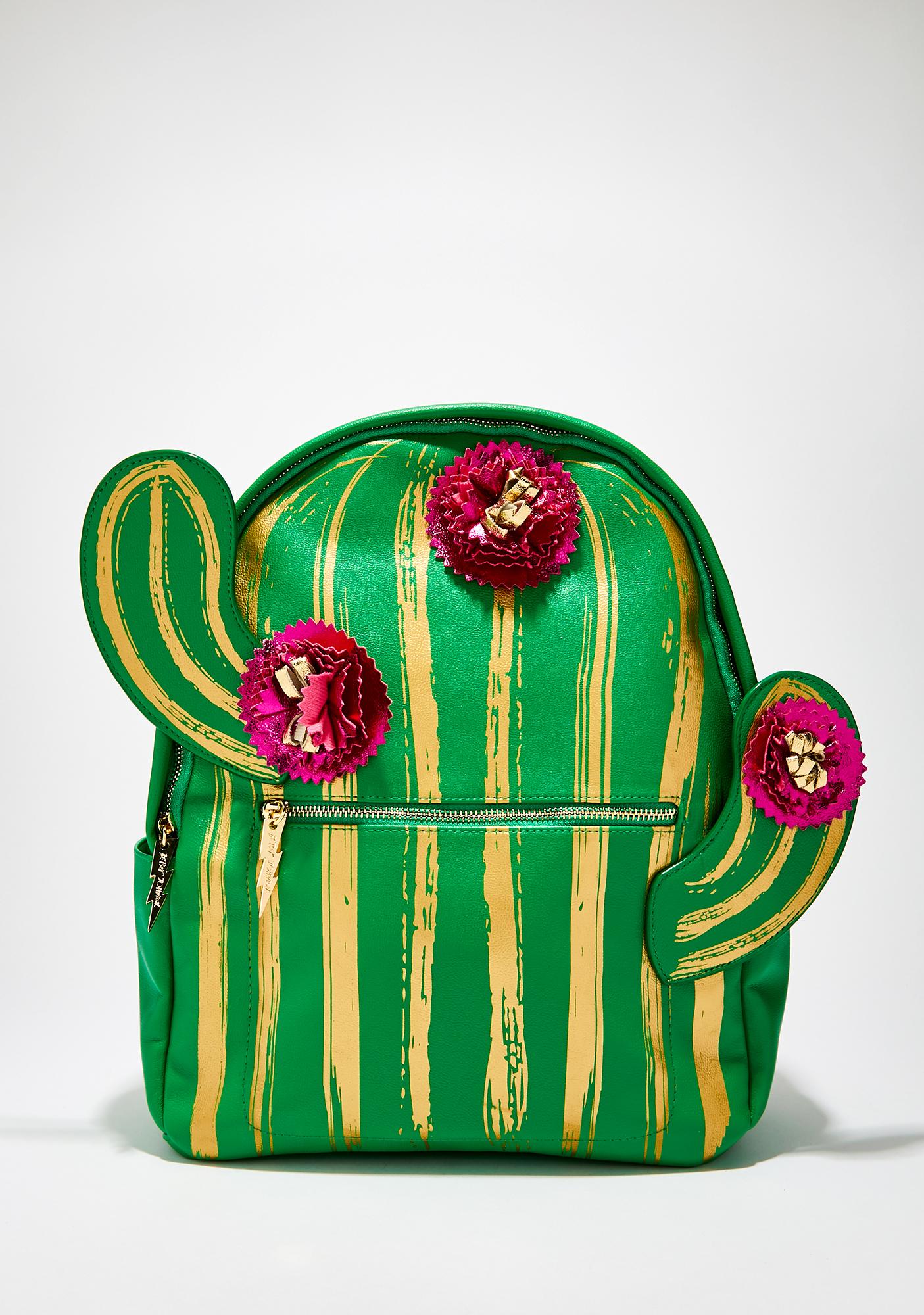 betsey johnson cactus purse