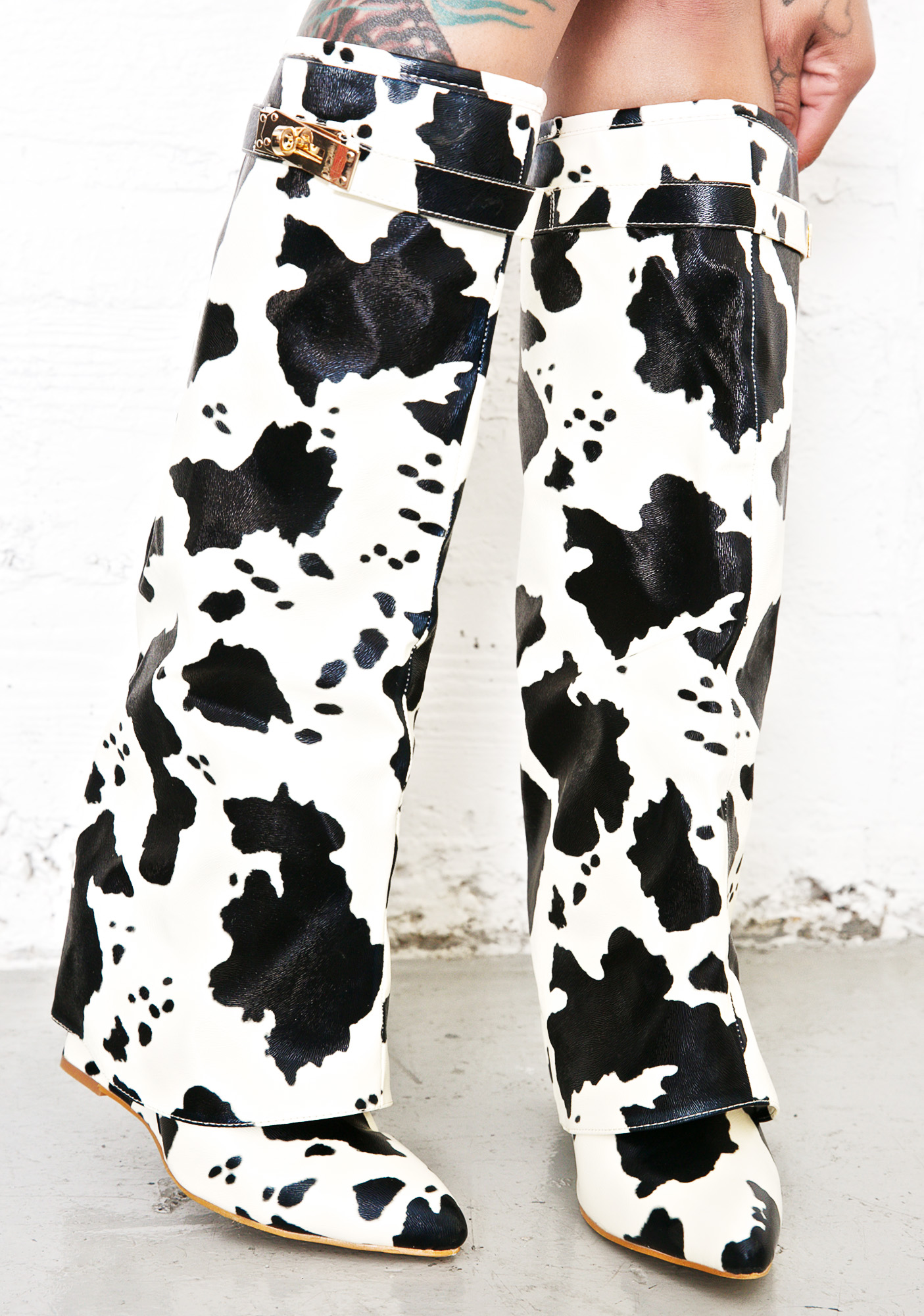 Cow Print Boots | Dolls Kill