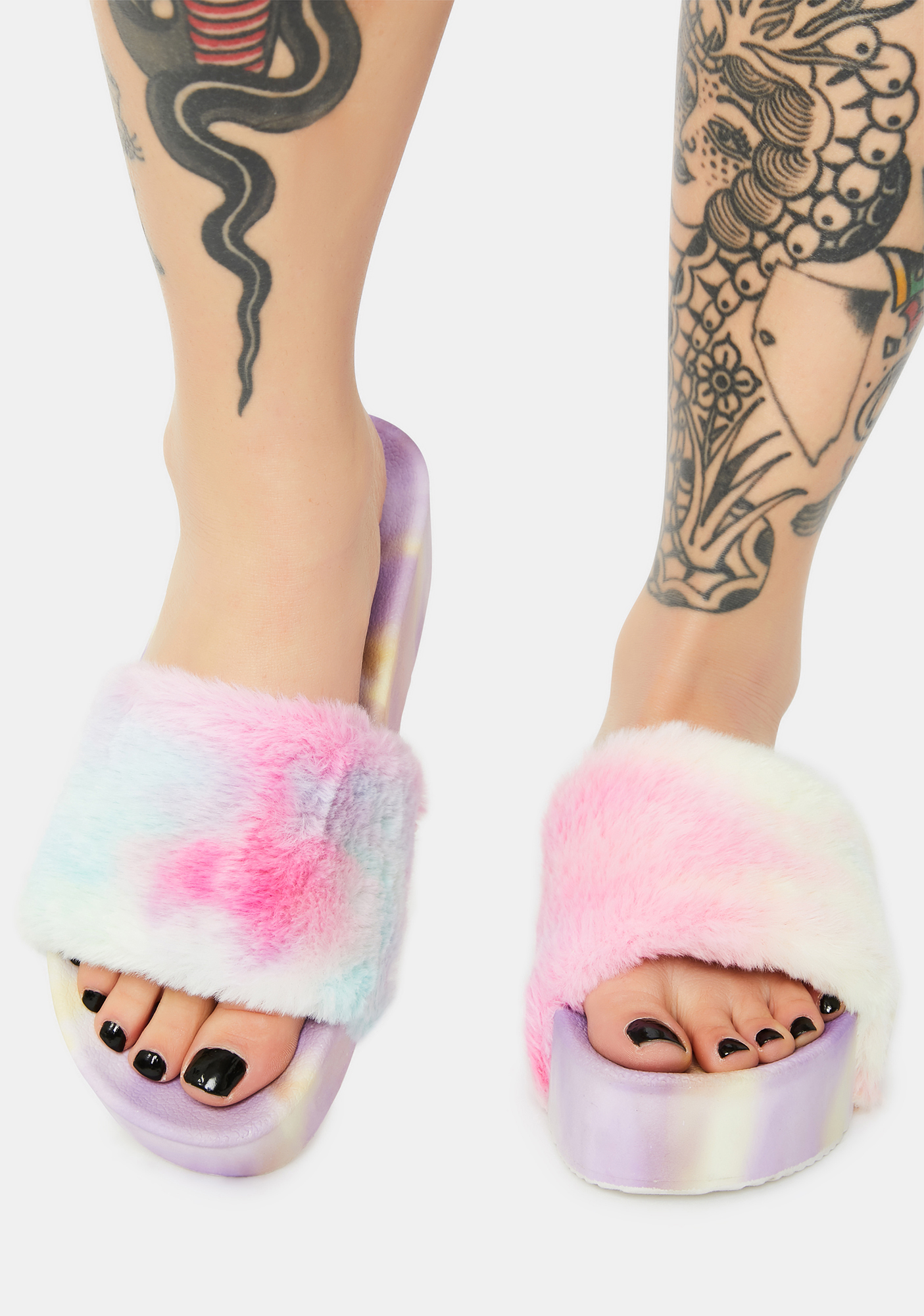 tie dye bling slides