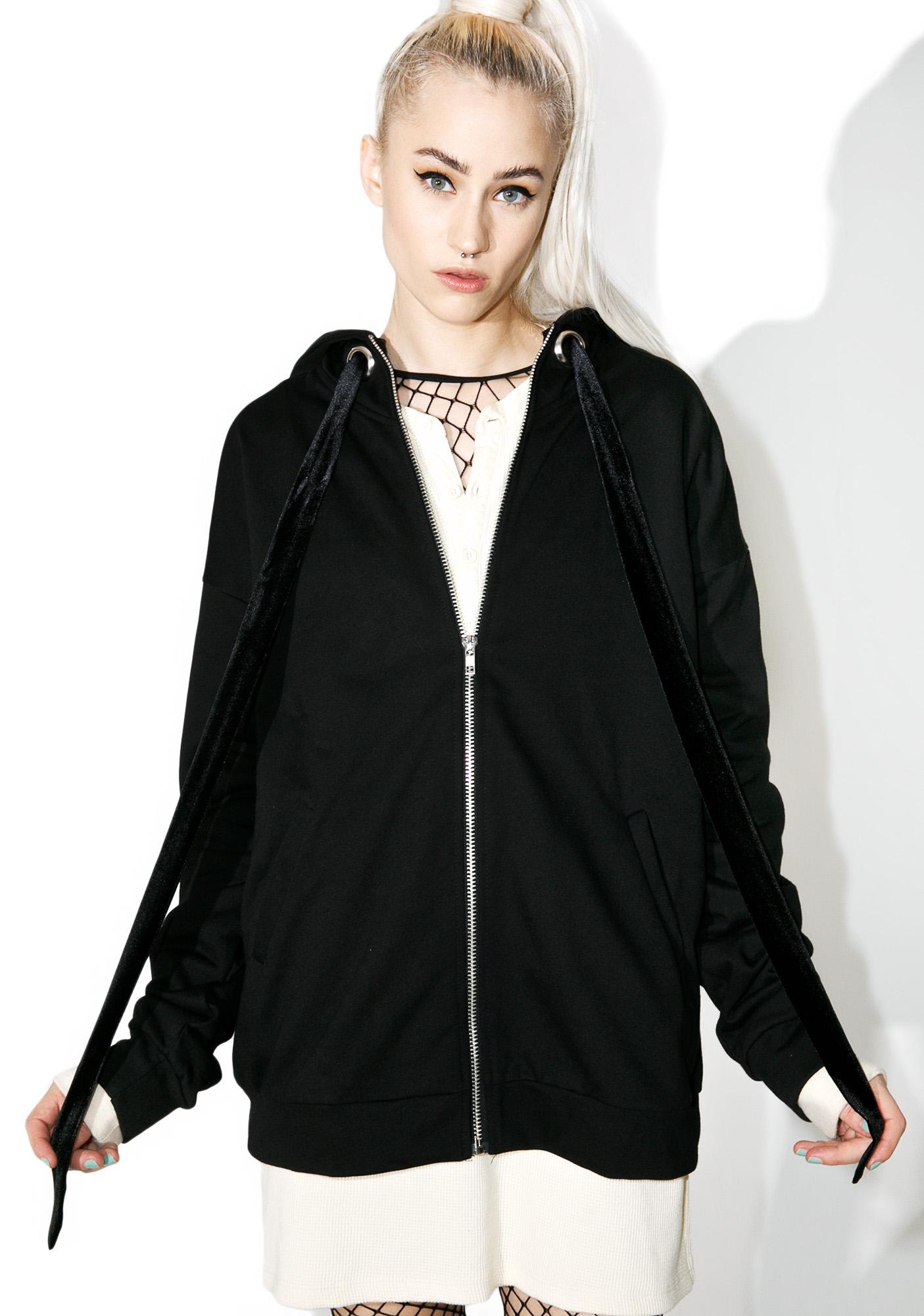 Oversized Black Zip Up Hoodie Outfit : Urban-Outfitters-BDG-Womens ...