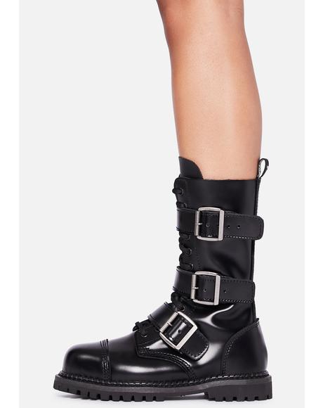 demonia under pressure platform boots