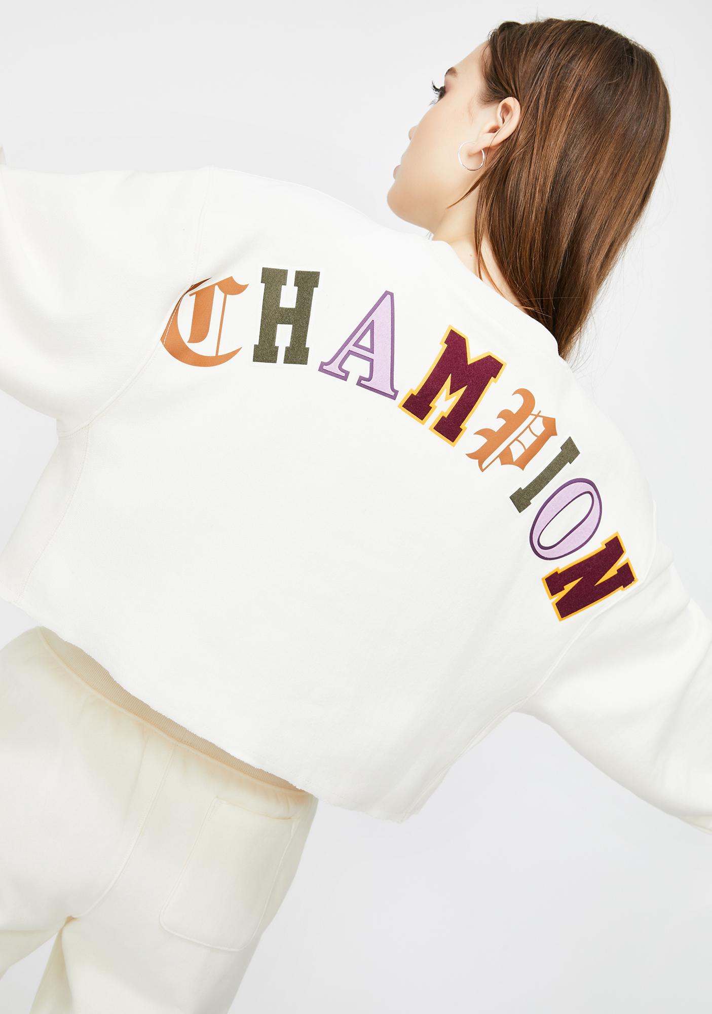 champion crop crewneck