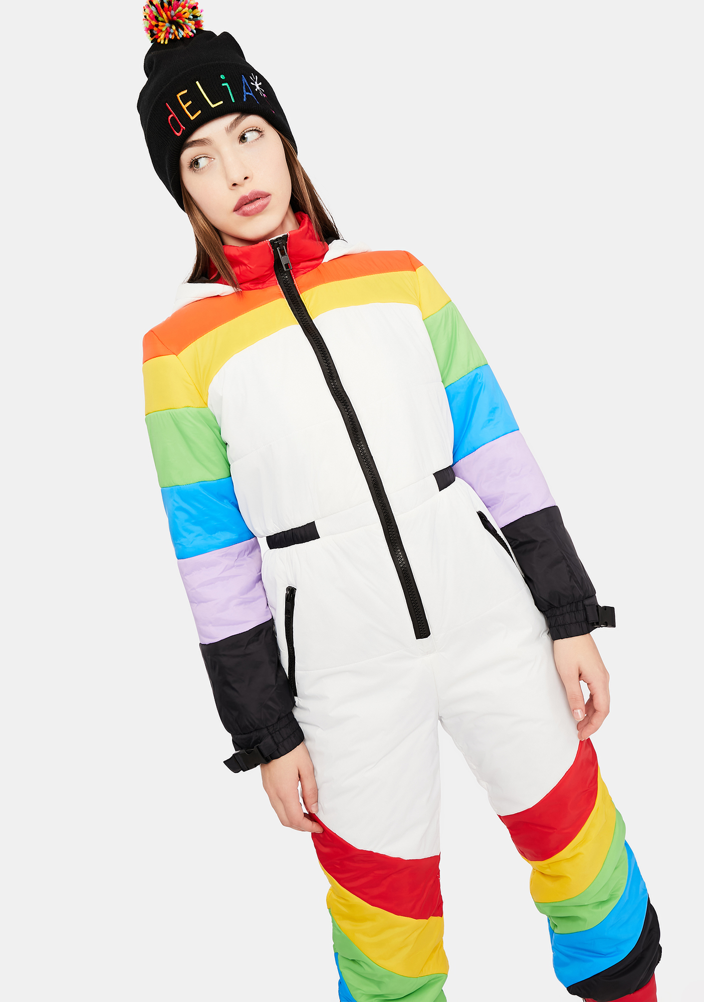 rainbow ski suit