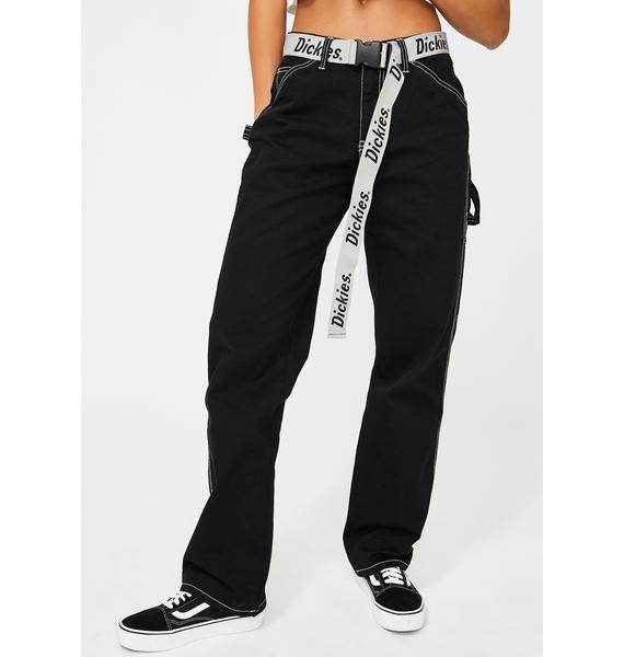 black carpenter pants womens