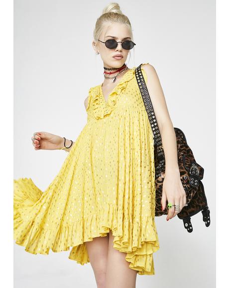 Lemonade Love Ruffle Dress