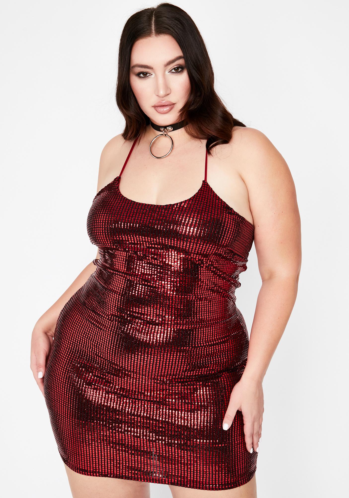 plus size sequin mini dress