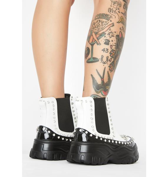 chunky vegan boots