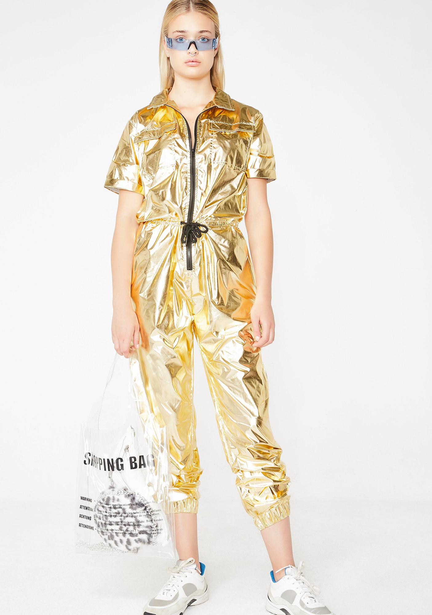 metallic jumpsuit australia