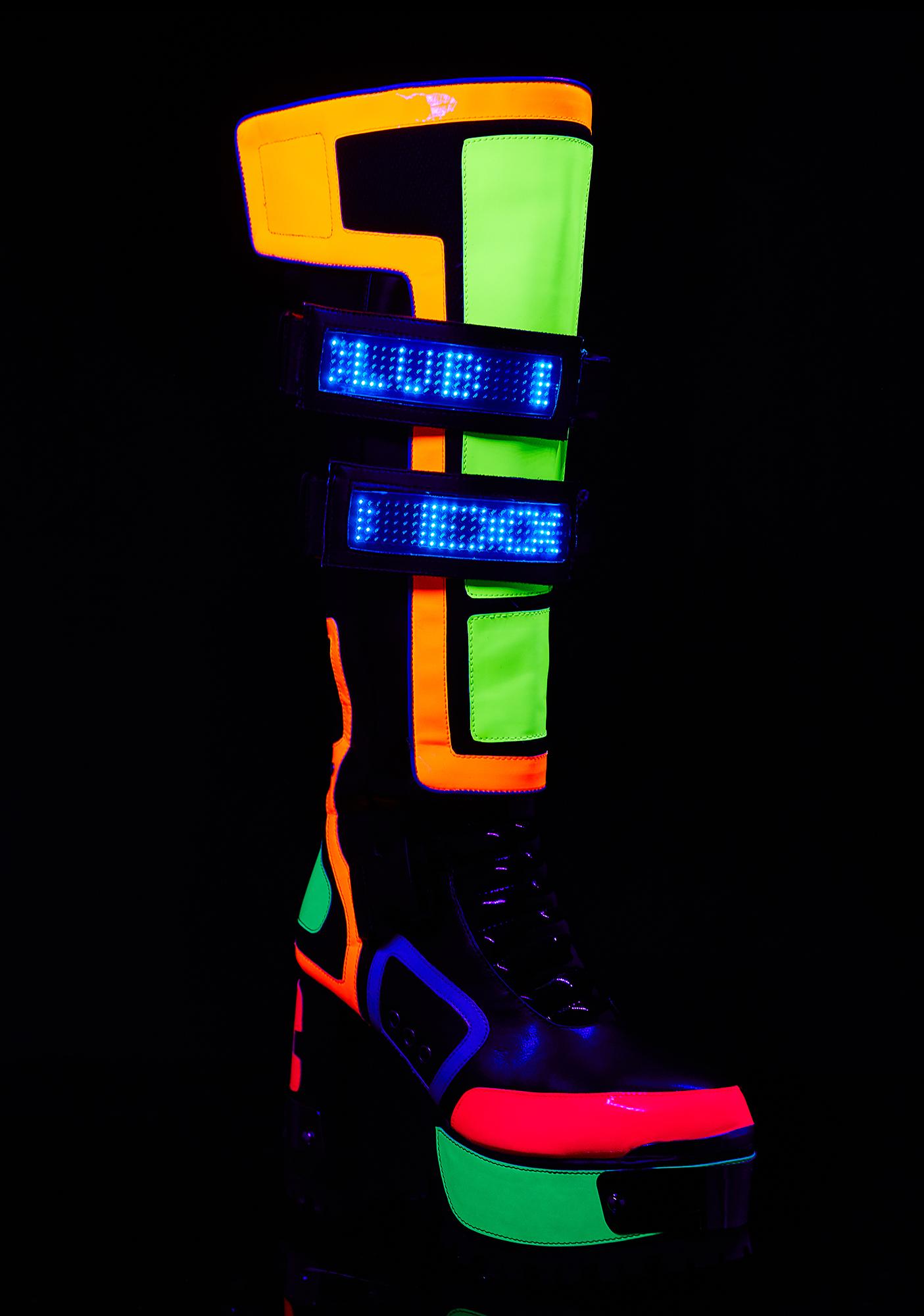 Club Exx Cybertron Babe Platform Boots | Dolls Kill