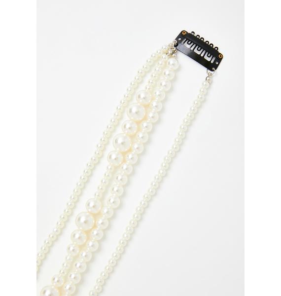 pearl hair beads