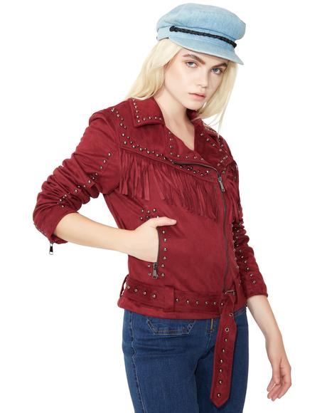 Sass Master Fringe Moto Jacket