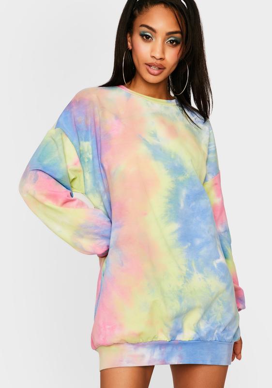 pastel sweater dress