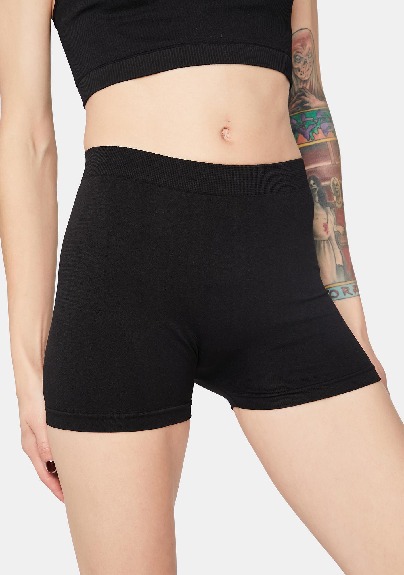 stretchy biker shorts