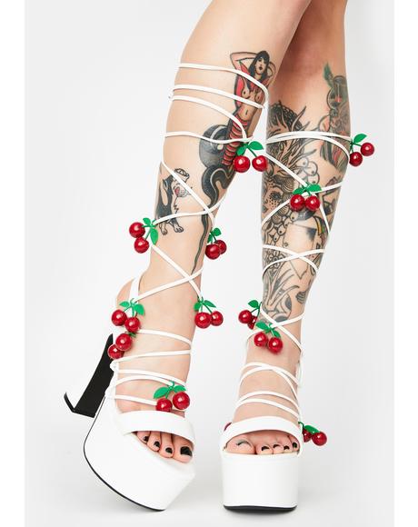 tart pixie queen lace up heels