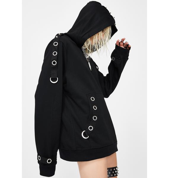 Tripp NYC Pullover Grommet Hoodie Dolls Kill