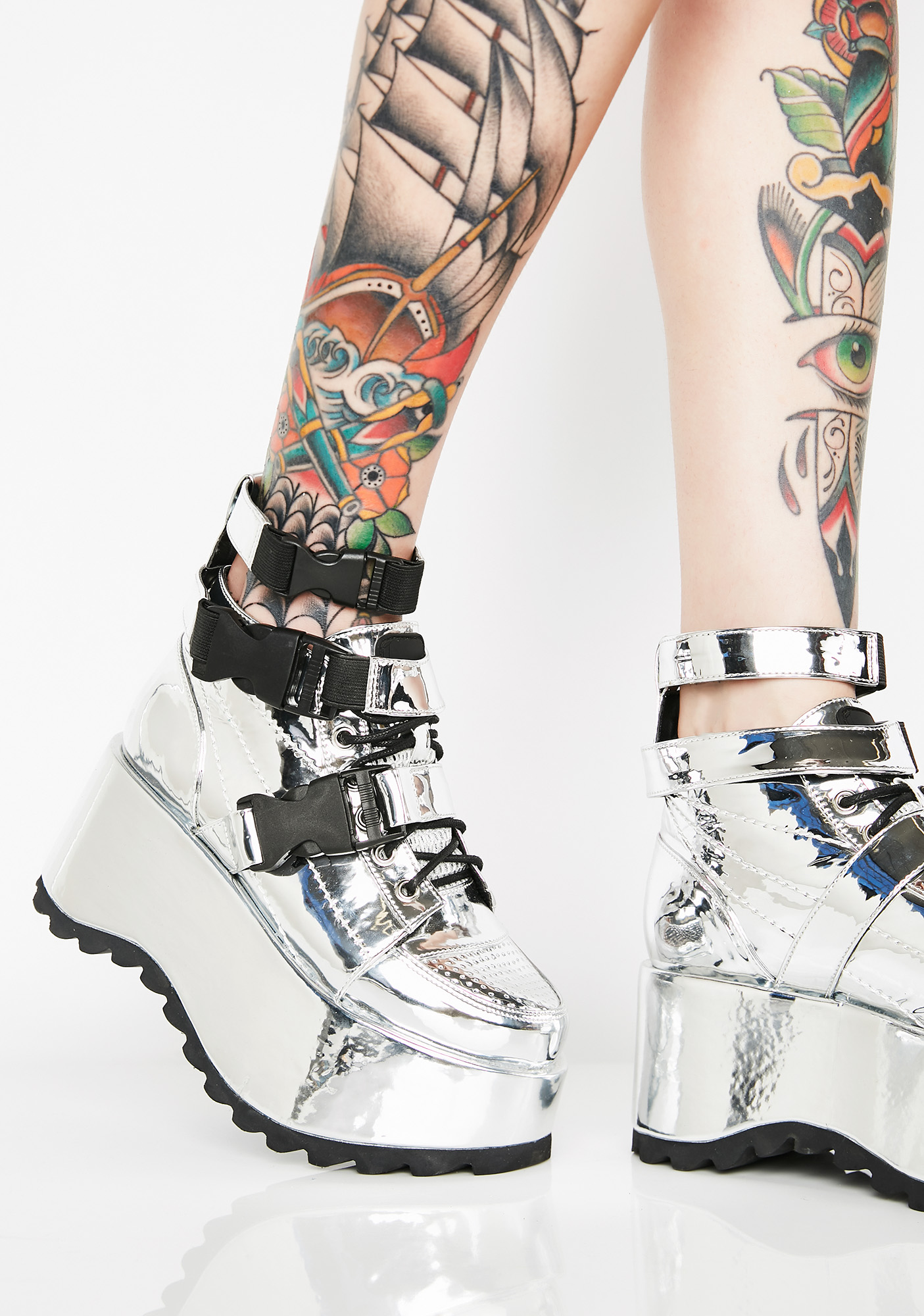 ESQAPE Globe Platform Sneakers Dolls Kill