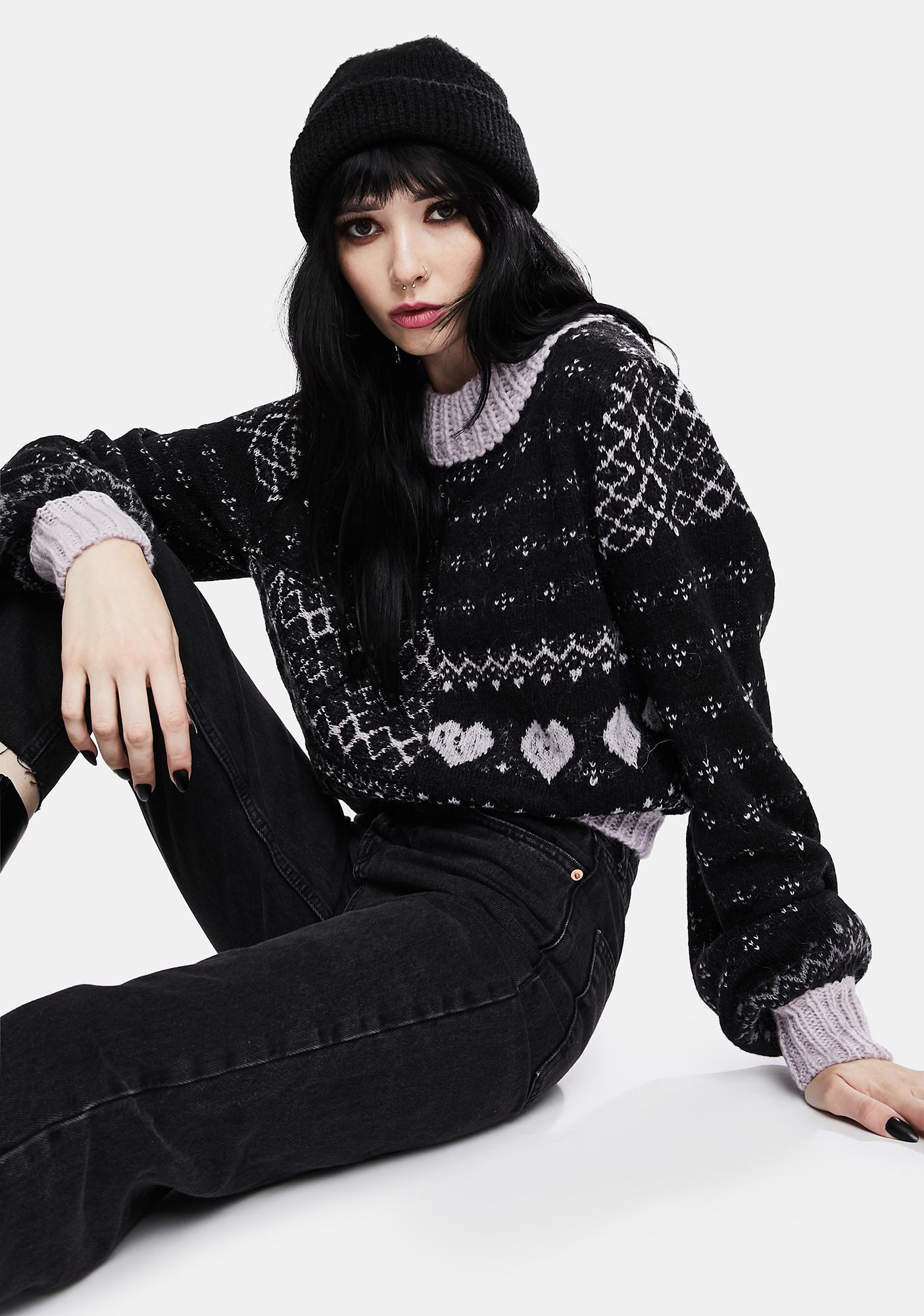 FREE PEOPLE store Snow Globe Pullover Sweater