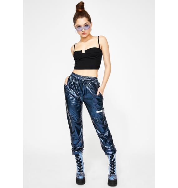 My Mum Made It Metallic Sweatpants | Dolls Kill