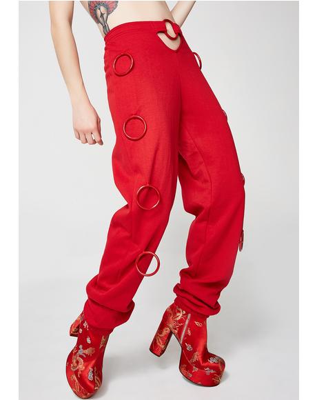 lazy oaf pink pants
