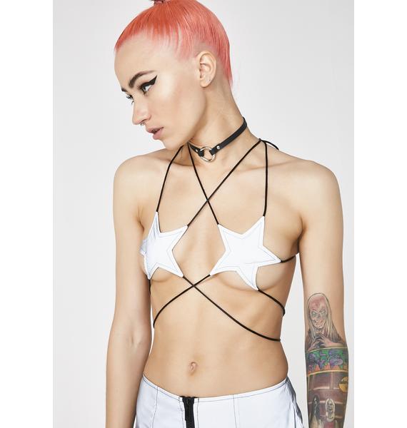 reflective star bralette