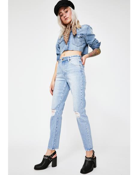 Faded Vintage Miller Skinny Jeans