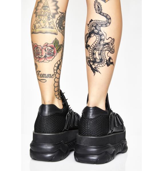 demonia sneakers platform