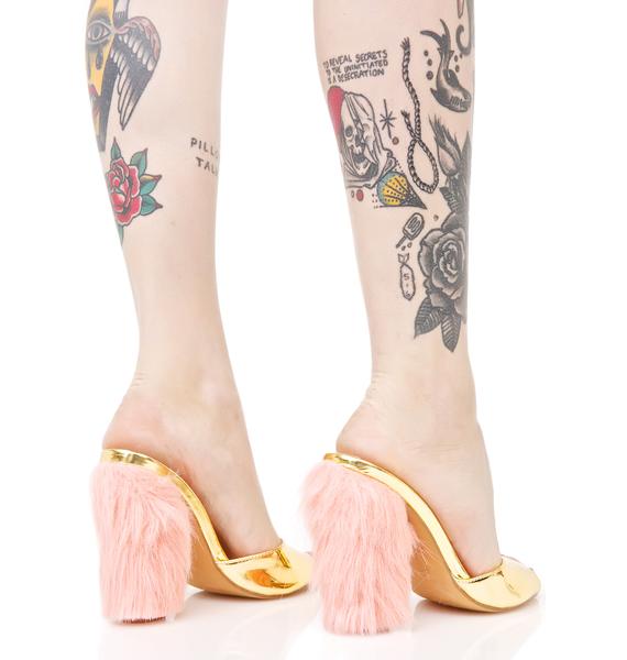 Haven Fuzzy Heels | Dolls Kill