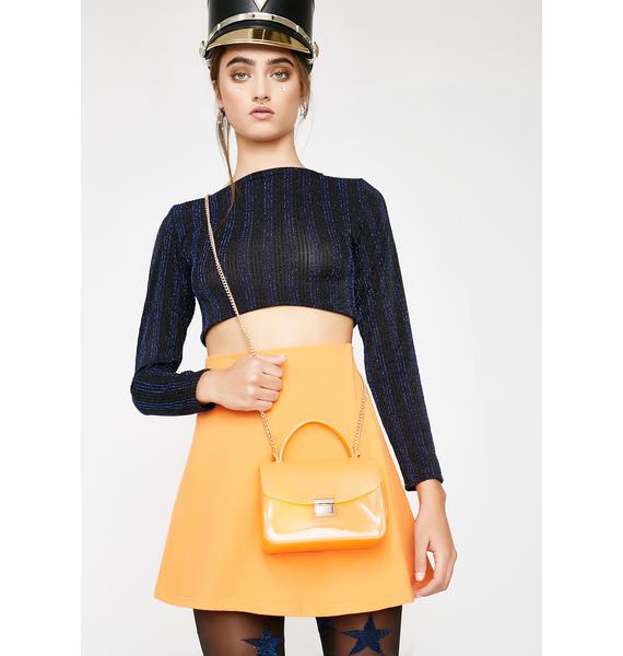 Top Flap Orange Crossbody Bag | Dolls Kill