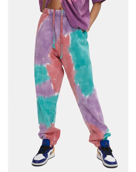 tie dye oversized joggers